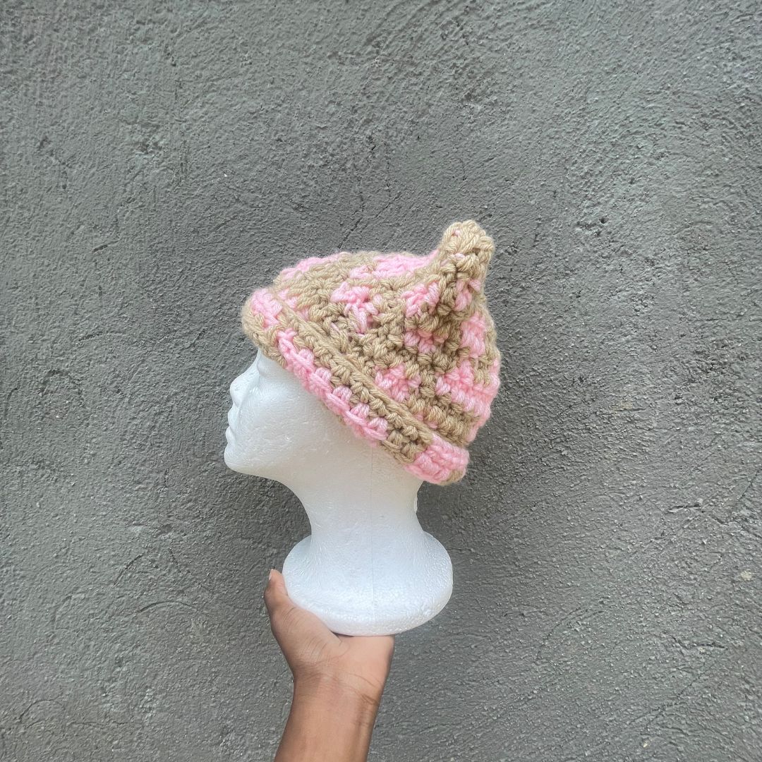 Cat Ear Beanie- Abstract Pattern #1_0