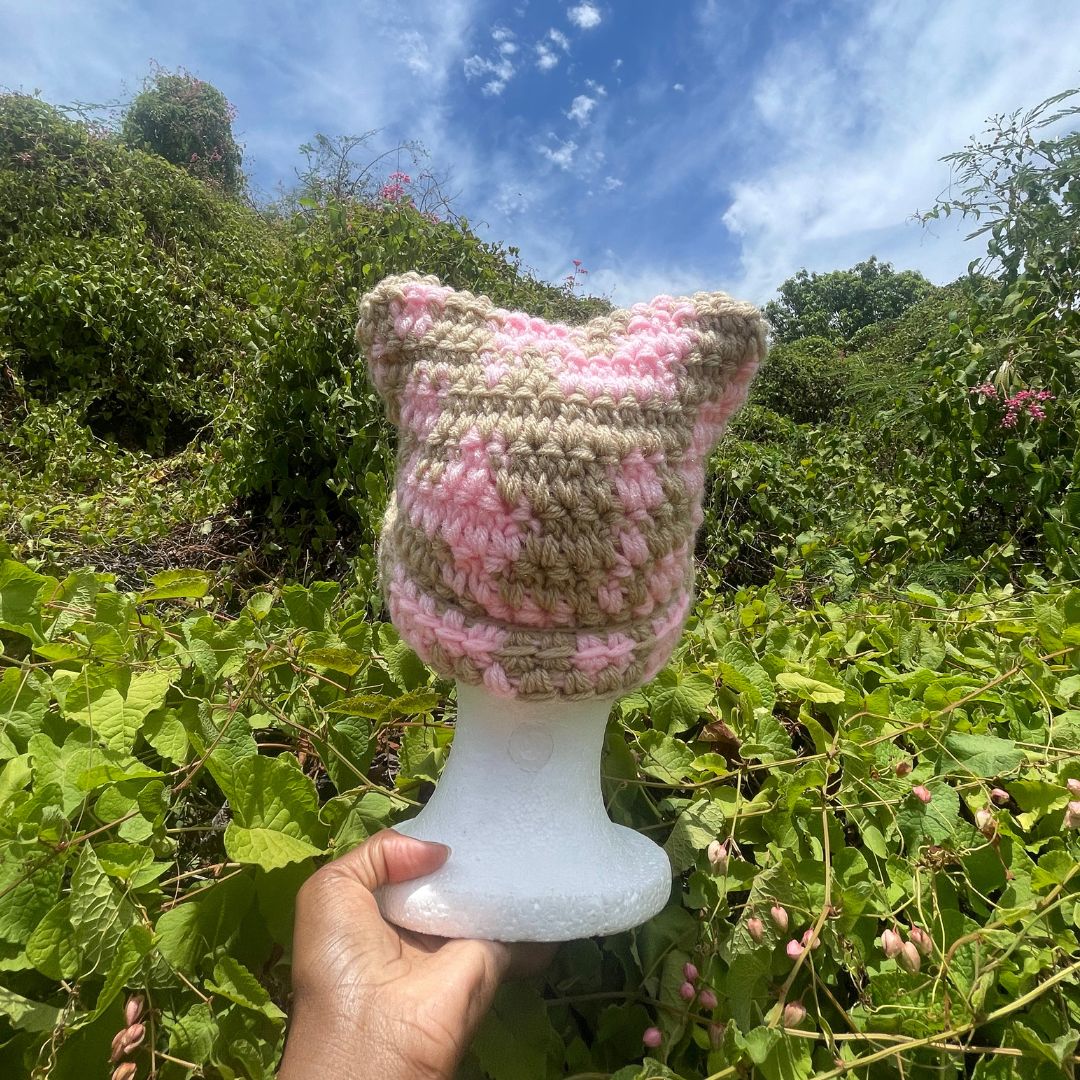 Cat Ear Beanie- Abstract Pattern #1_3