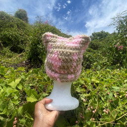 Cat Ear Beanie- Abstract Pattern #1
