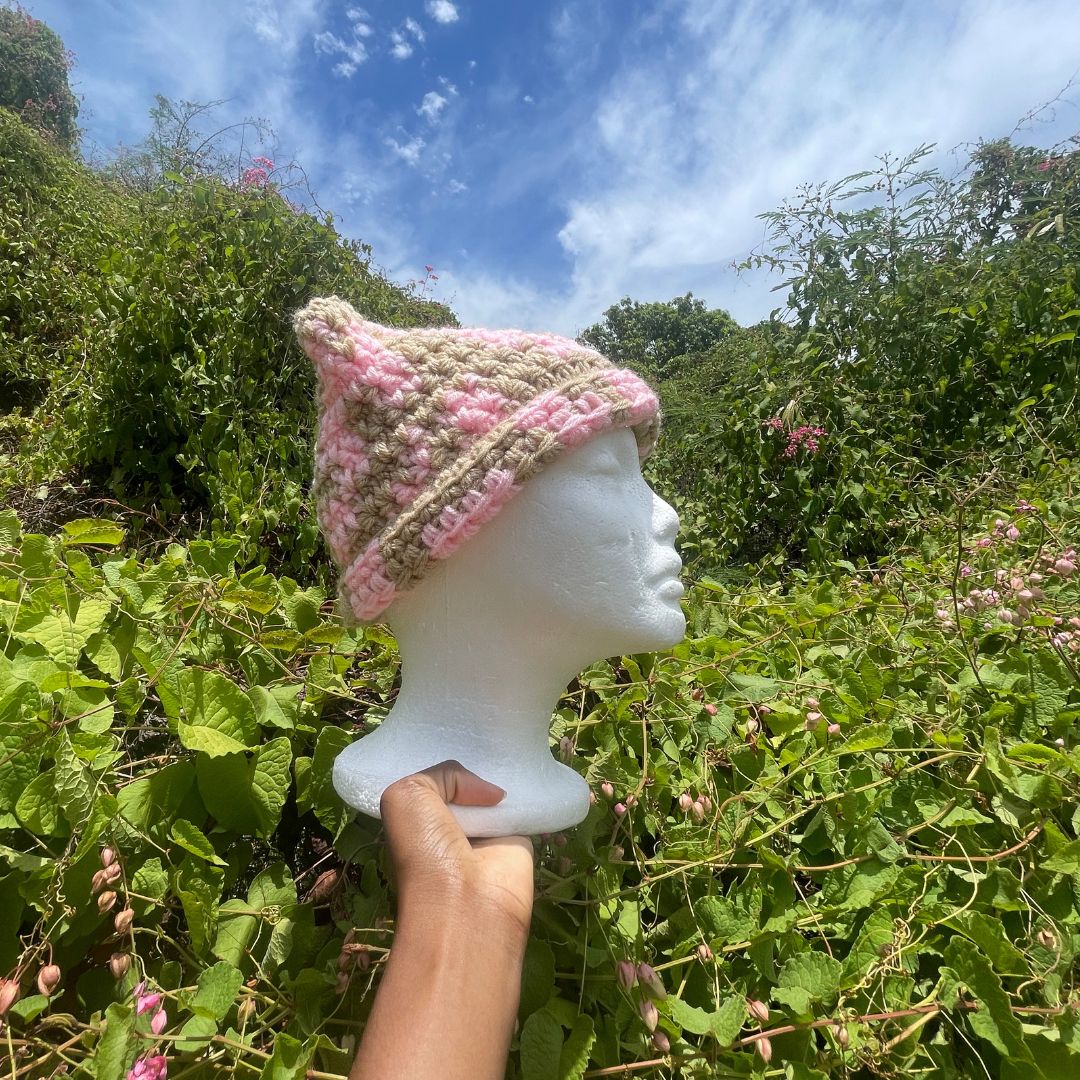 Cat Ear Beanie- Abstract Pattern #1_1