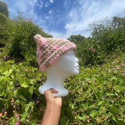 Cat Ear Beanie- Abstract Pattern #1