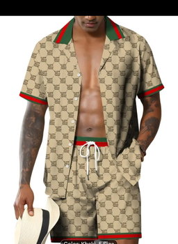 Quality print mens wear shorts and shirt 