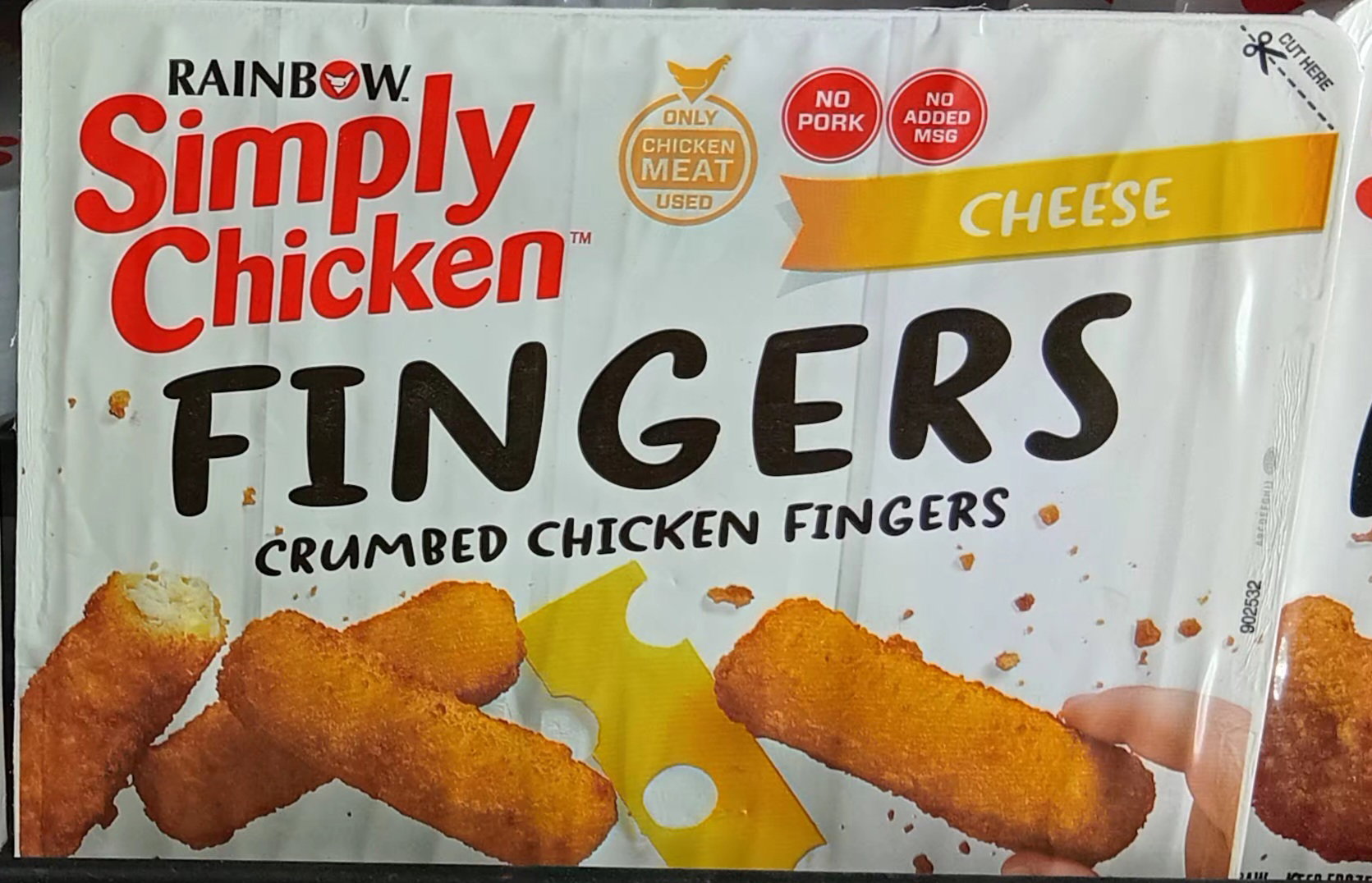 Rainbow Simply Chiken Fingers Cheese 400gr_0