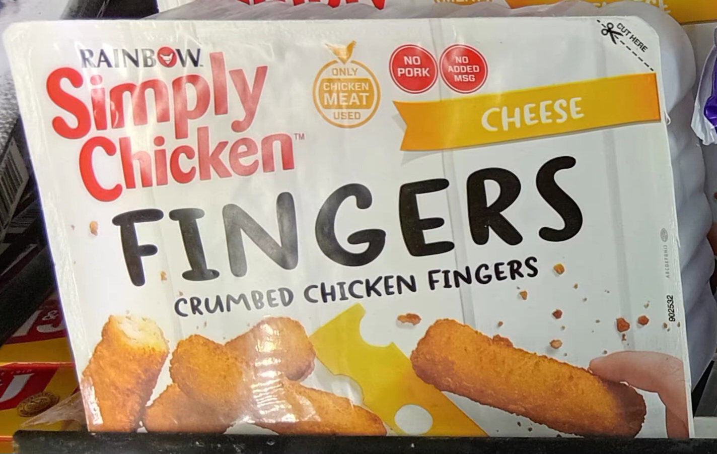 Rainbow Simply Chicken Fingers Cheese 400gr 