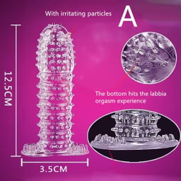 Extension Reusable Condom Penis Sleeve 