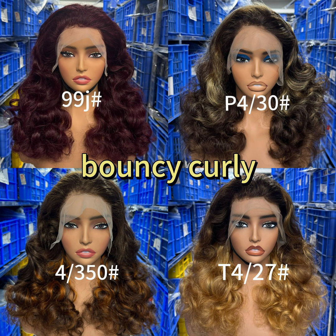 Bouncy curly wigs