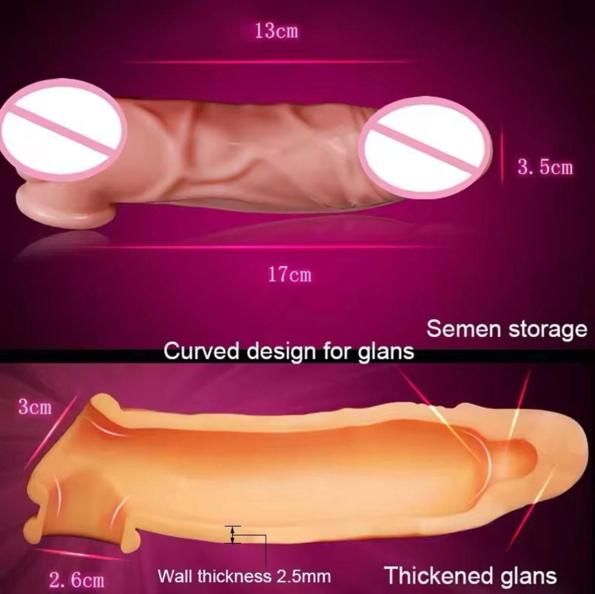 Condoms Silicone Penis Extender Enlargement Sleeves_2