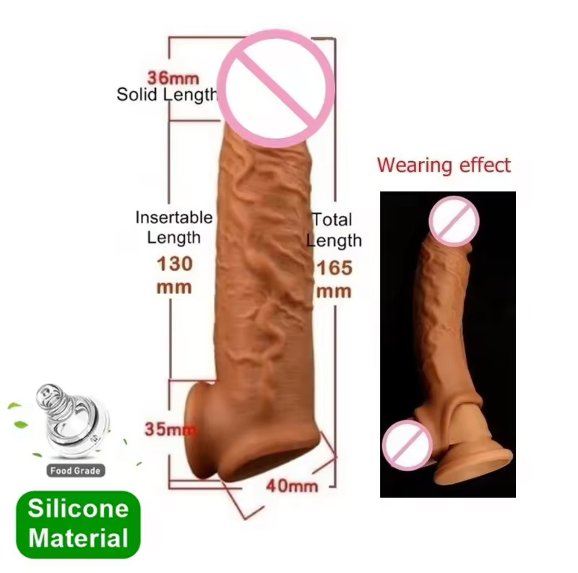 Soft Silicone Penis Sleeve _1