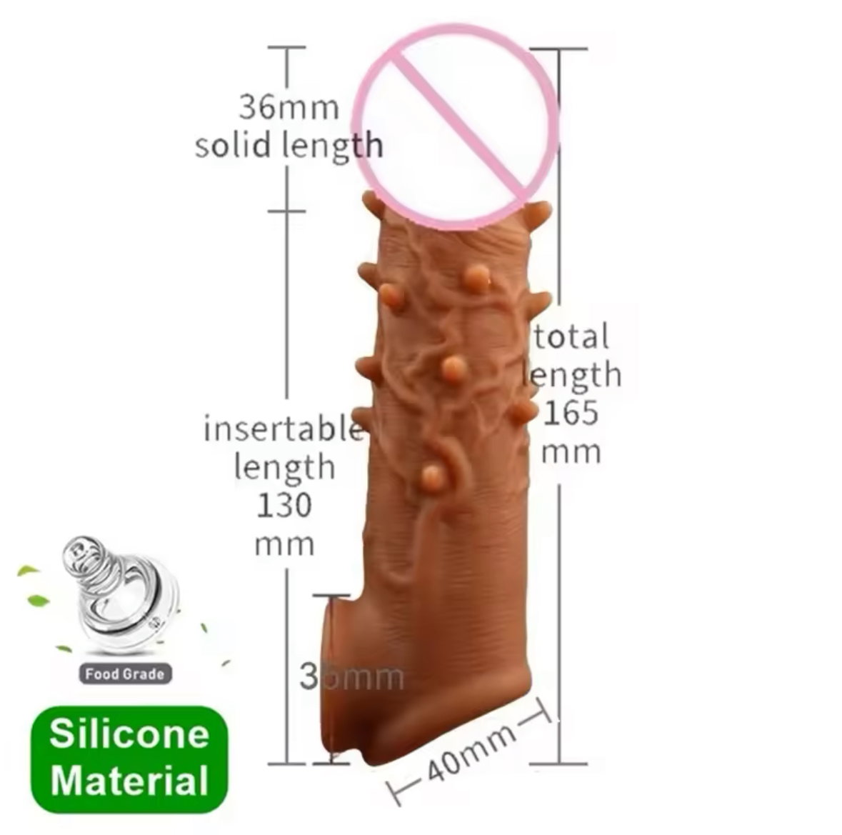 Eusable Penis Sleeve Enlargement Bdsm Condoms_3