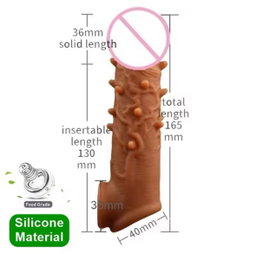 Eusable Penis Sleeve Enlargement Bdsm Condoms