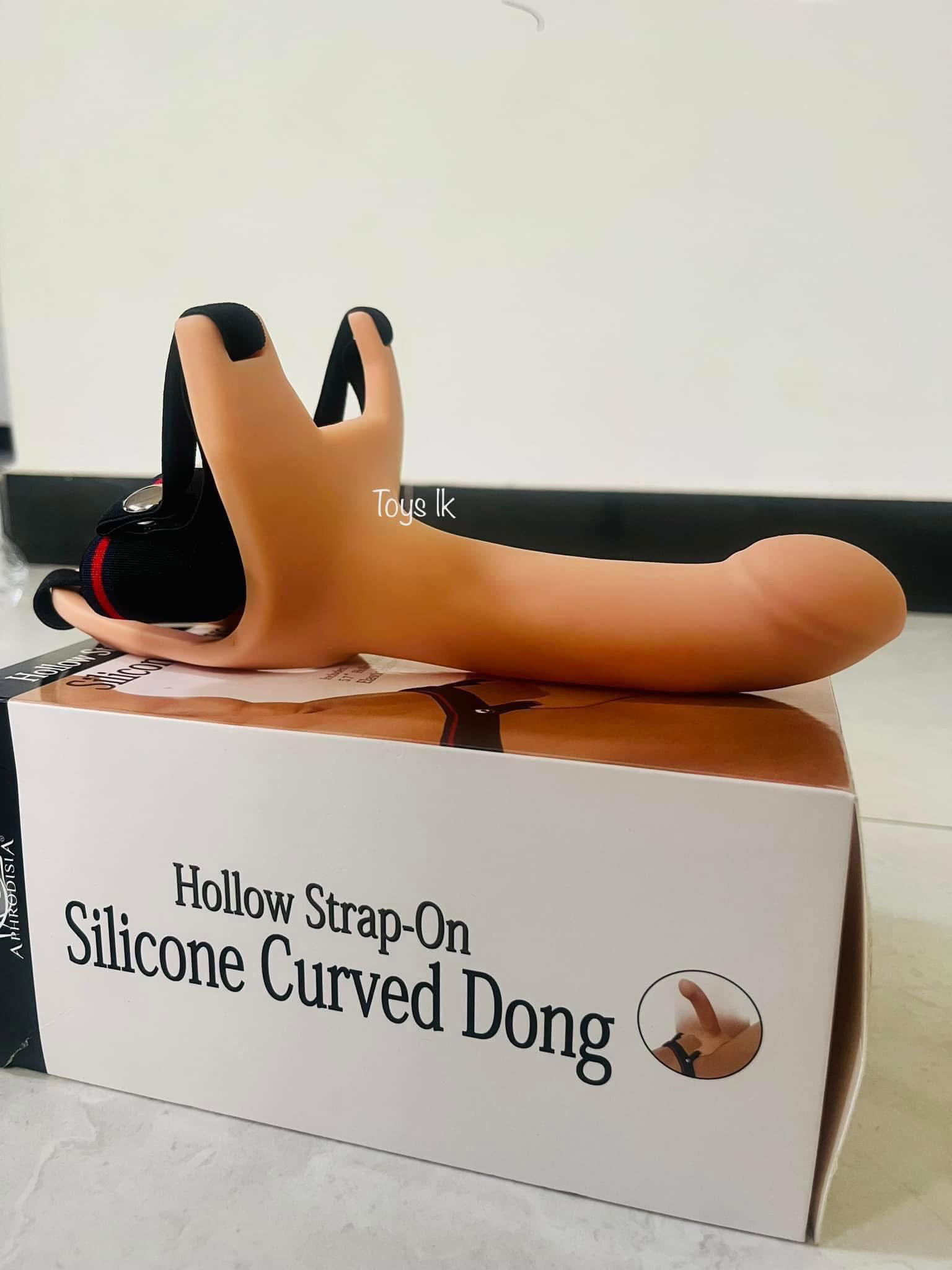 Wearable Penis Enlargement Sleeve Silicone Hollow Realistic Strap On Harness _0