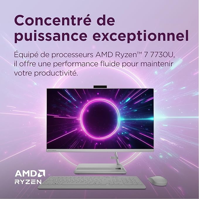 Lenovo IdeaCentre AIO 3 27ALC6 - Ordinateur de Bureau Tout-en-Un 27" _4