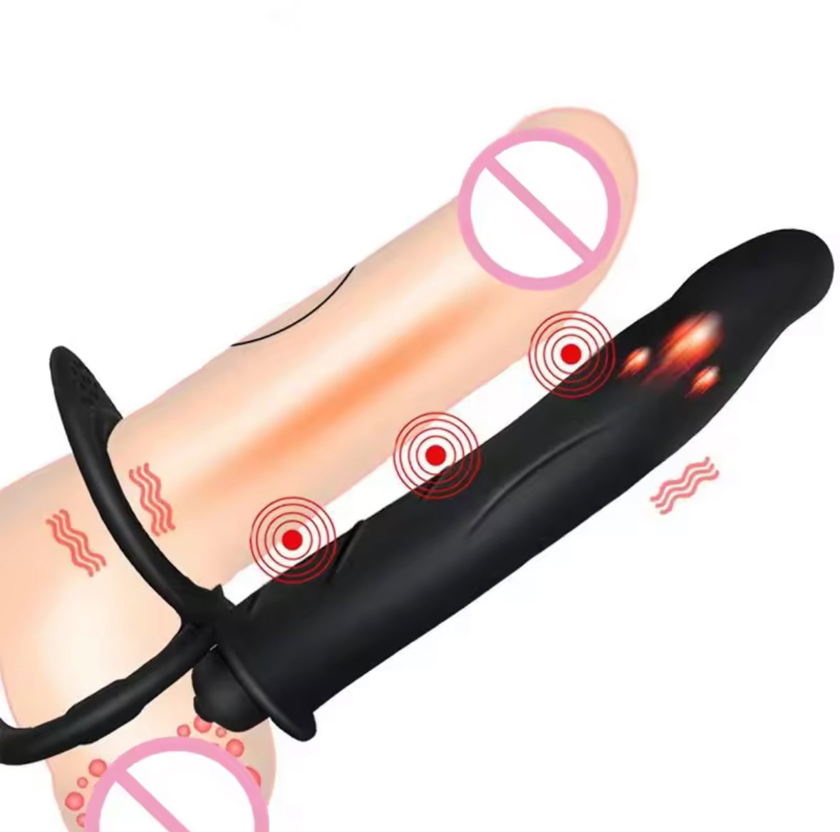 Double Penetration Vibrators Sex Toys For Couples _0