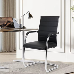 Chaise d’Accueil ExecutiveLine – Élégance & Stabilité Chromée