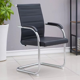 Chaise d’Accueil ExecutiveLine – Élégance & Stabilité Chromée