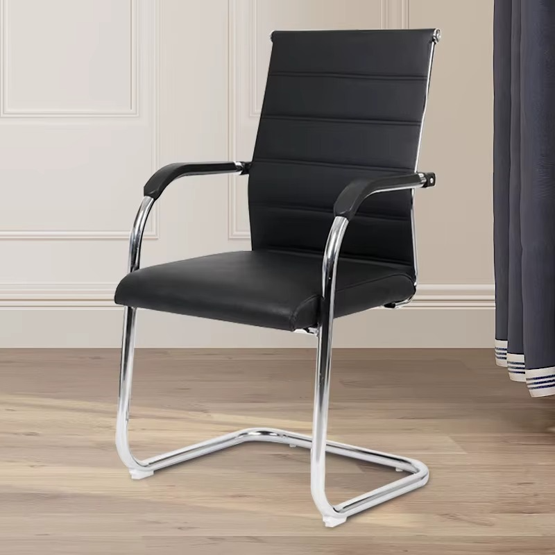 Chaise d’Accueil ExecutiveLine – Élégance & Stabilité Chromée_3