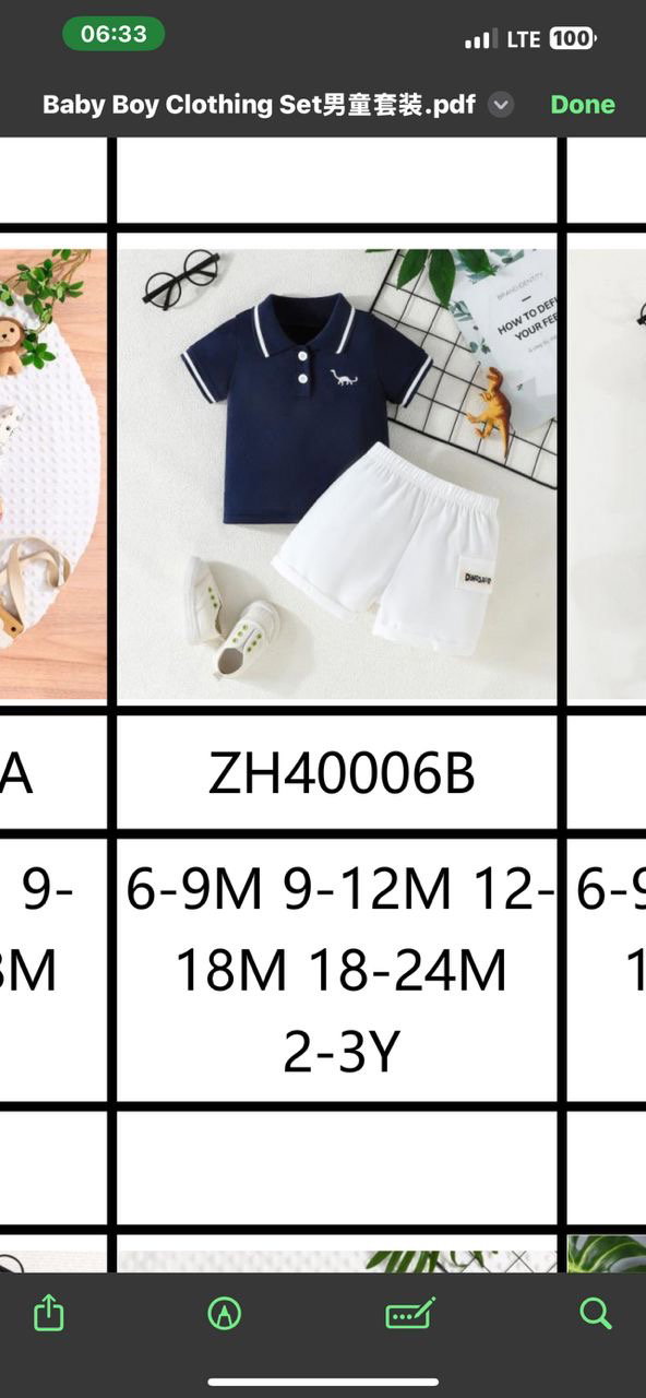 20 pieces of short sleeve suits catalog _1