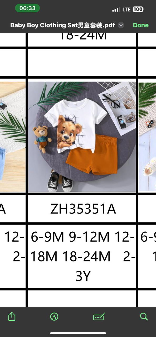 20 pieces of short sleeve suits catalog _0