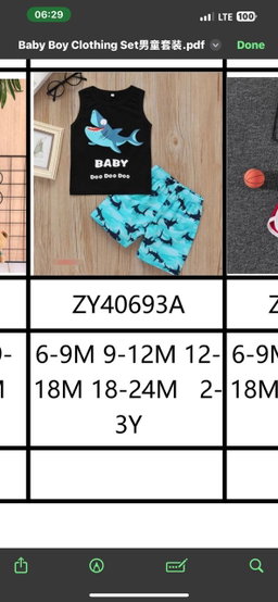 20 pieces of short sleeve suits catalog 
