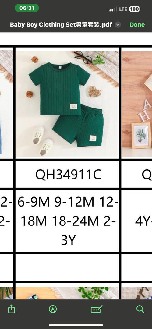 20 pieces of short sleeve suits catalog _5
