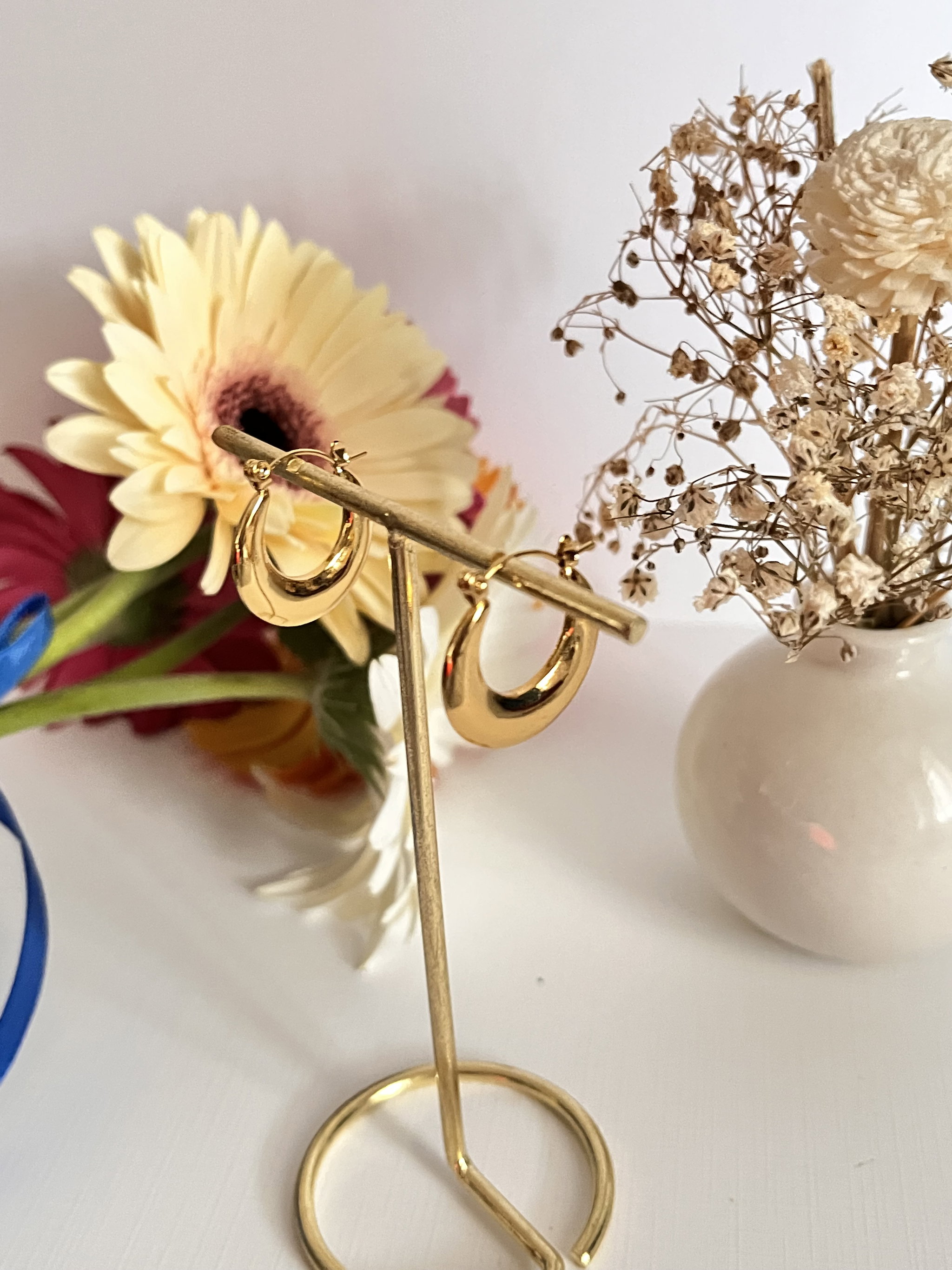 Golden Midi Hoops _1