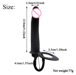 Rechargeable Double Penetration Vibrators Sex Toys For Couples 