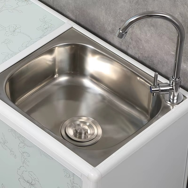 Meuble Évier CleanLine – 2 en 1 avec Rangement & Robinet Inox_1