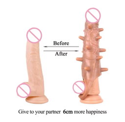 25cm Dotted  Realistic Dildo Penis Sleeve