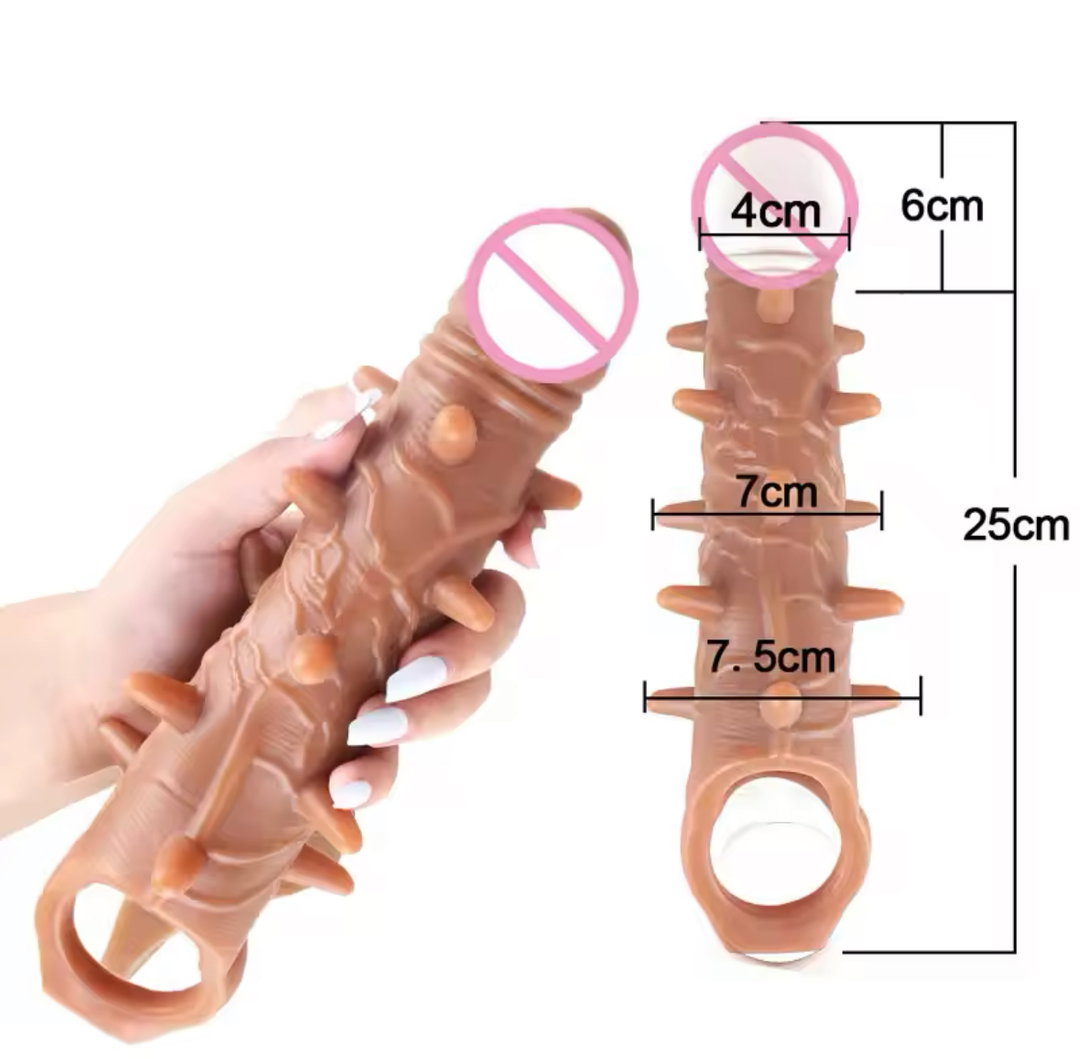 25cm Dotted Realistic Dildo Penis Sleeve