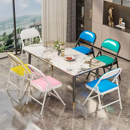 Chaise de salle à manger pliante – Rangement & Élégance pour Cuisine ou extérieur maison