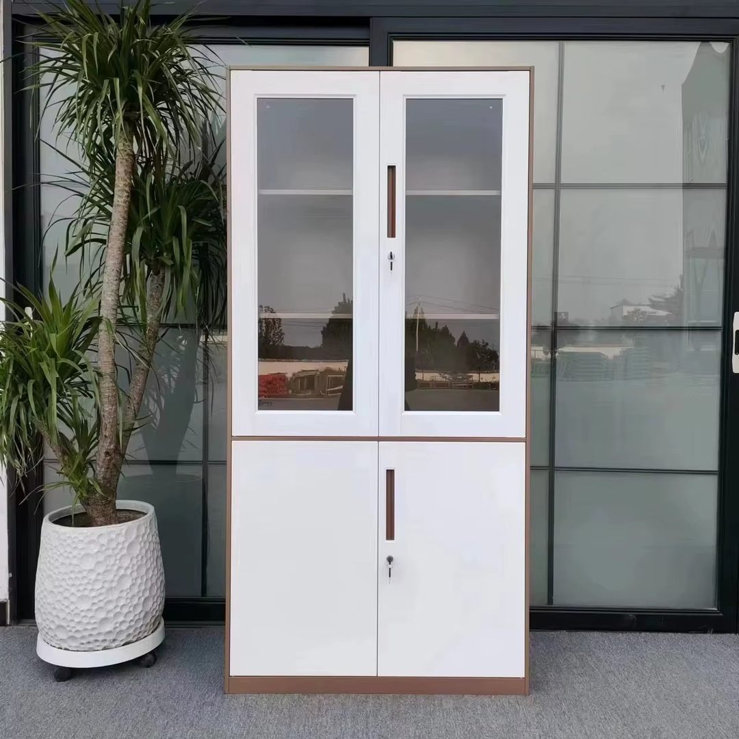 Armoire Métallique Vitrée SecureGlass – 2 à 5 étagères avec serrure