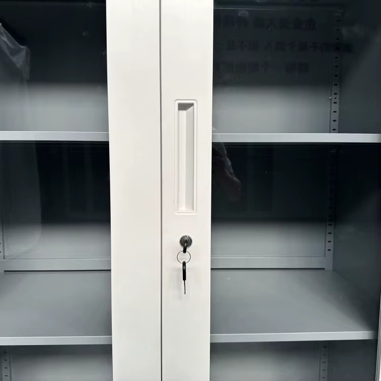 Armoire Métallique Vitrée SecureGlass – 2 à 5 étagères avec serrure_1