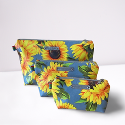 Binny Toiletry Bag – Sunflower Print