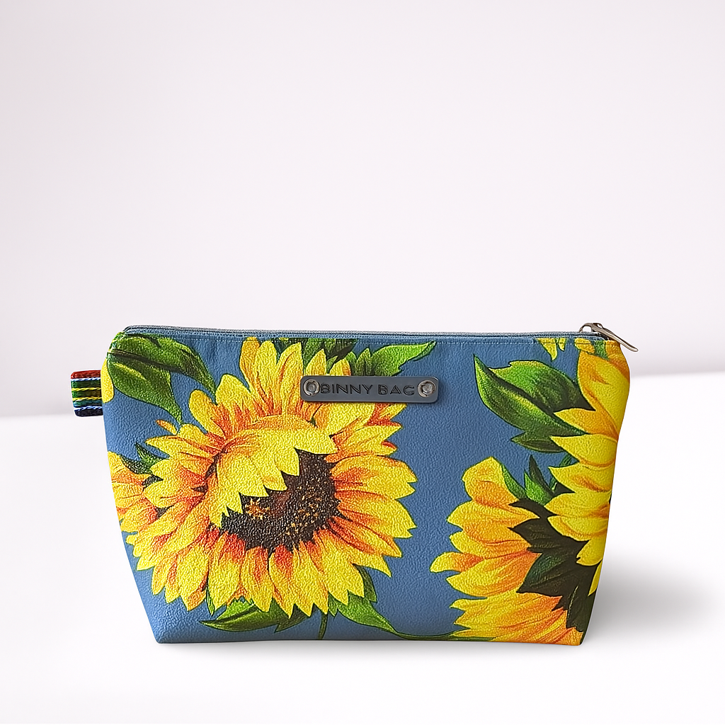 Binny Cosmetic Bag – Sunflower Print_0