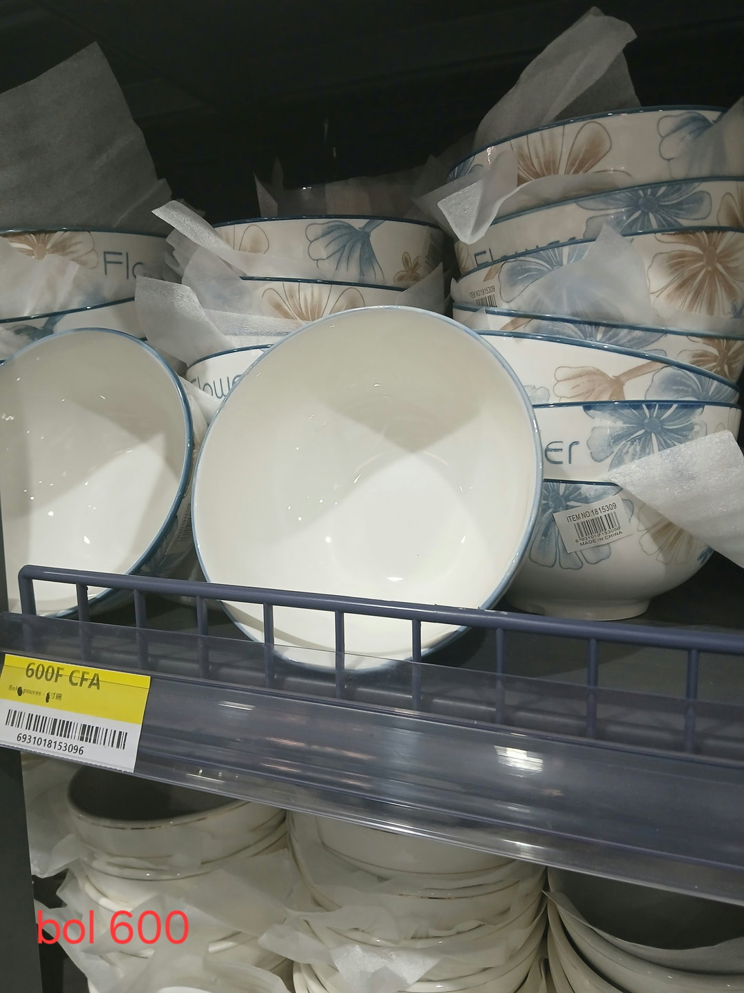 Bol Fleur Élégance – Porcelaine décorée