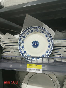 Assiette Royale Bleu Floral – 8 pouces