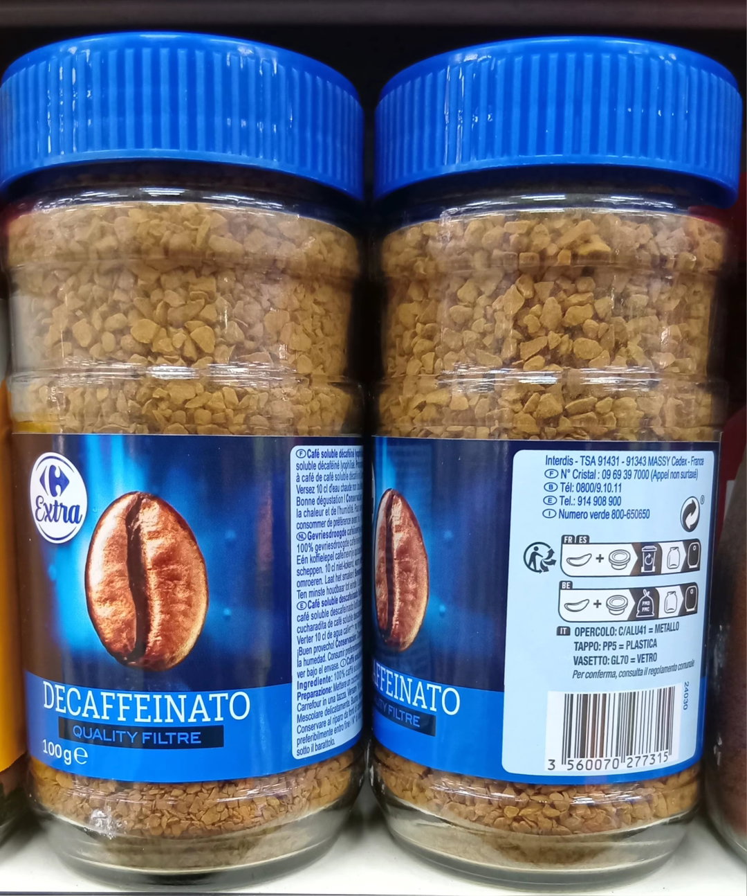 Crf Ext. Cafe Solub. Decaf. 100gr