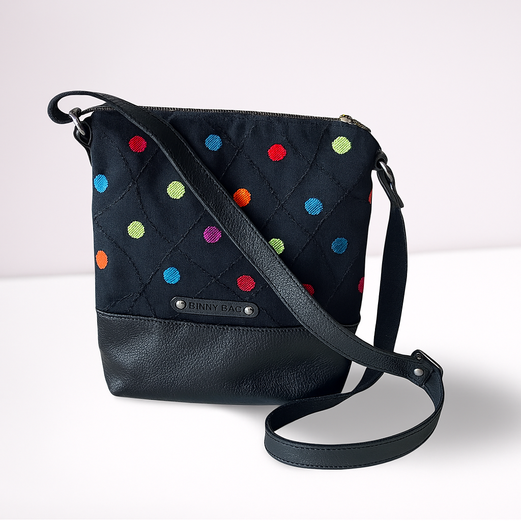 Binny Mini Sling – Midnight Dots_0