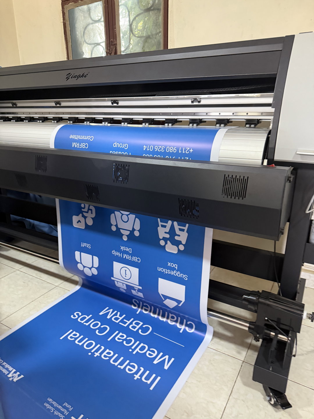 Square meter of outdoor sticker