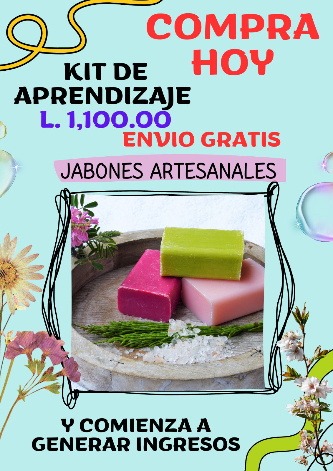 Kit de aprendizaje para principiantes. JABONES DE GLICERINA_0