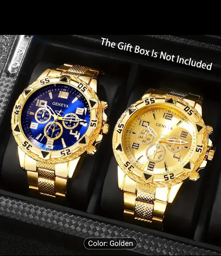 2 in 1 luxury gold watches _0