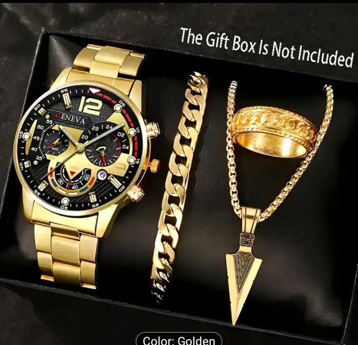 Watch with necklace bracelet and ring _0