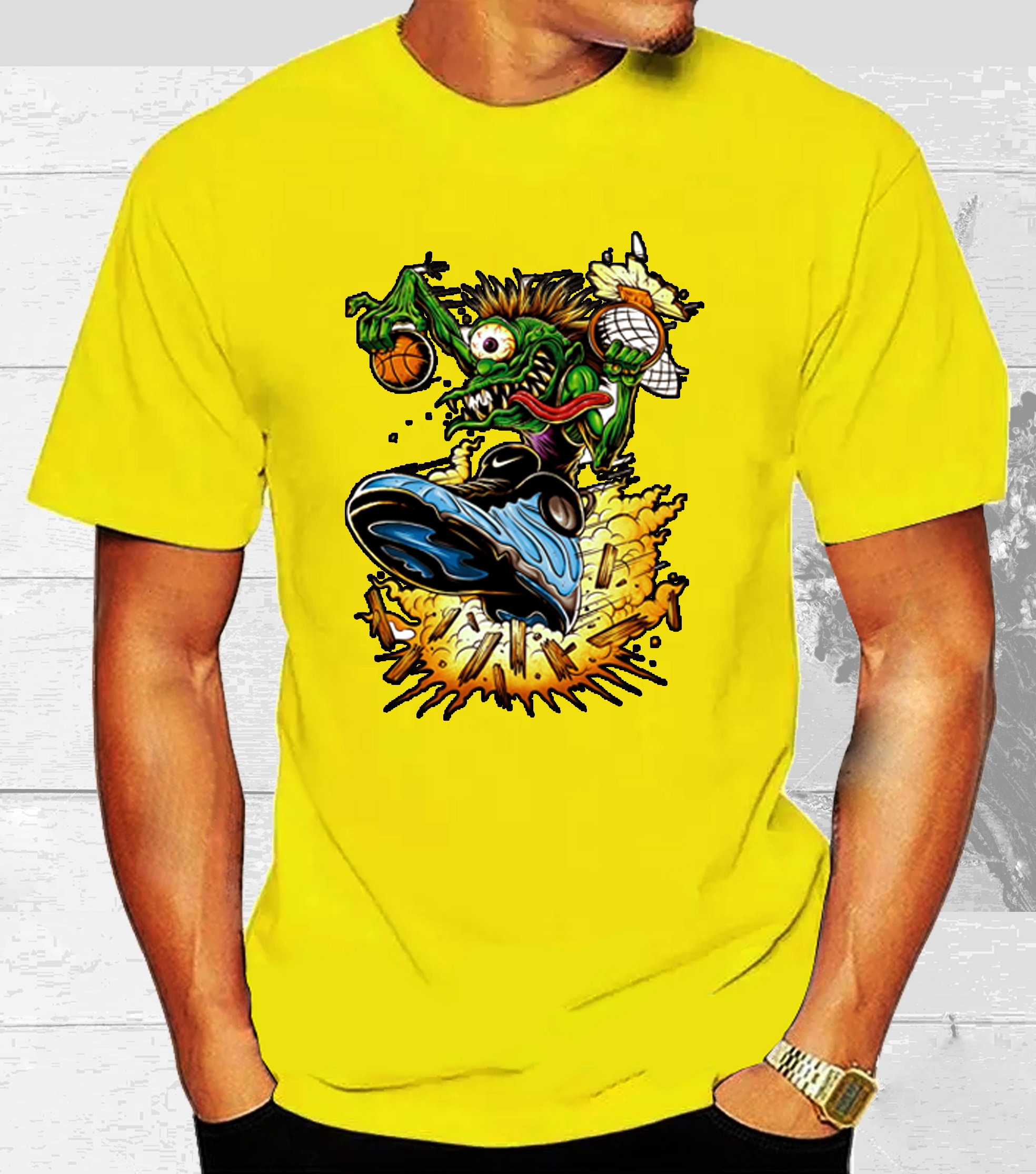 🏀Explosive Style: Cartoon Basketball Tees That Turn Heads_0
