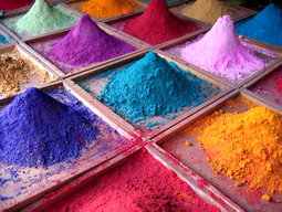 Colores en polvo a la grasa para velas. 