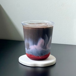 Iced Strawberry Hojicha Latte