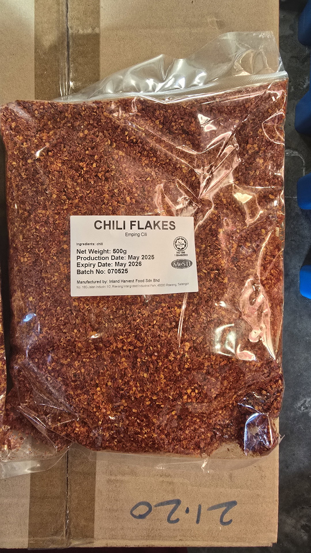 Herbs & Spices - Chili Flakes *Normal* (500gm / pkt)