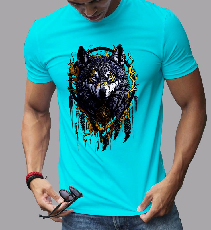 Wolf Graphic T-Shirt That Roars with Power and Style