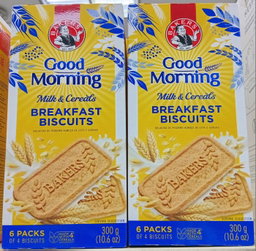 Bakers Bisc Good Morn. Milk/Cereals 300gr