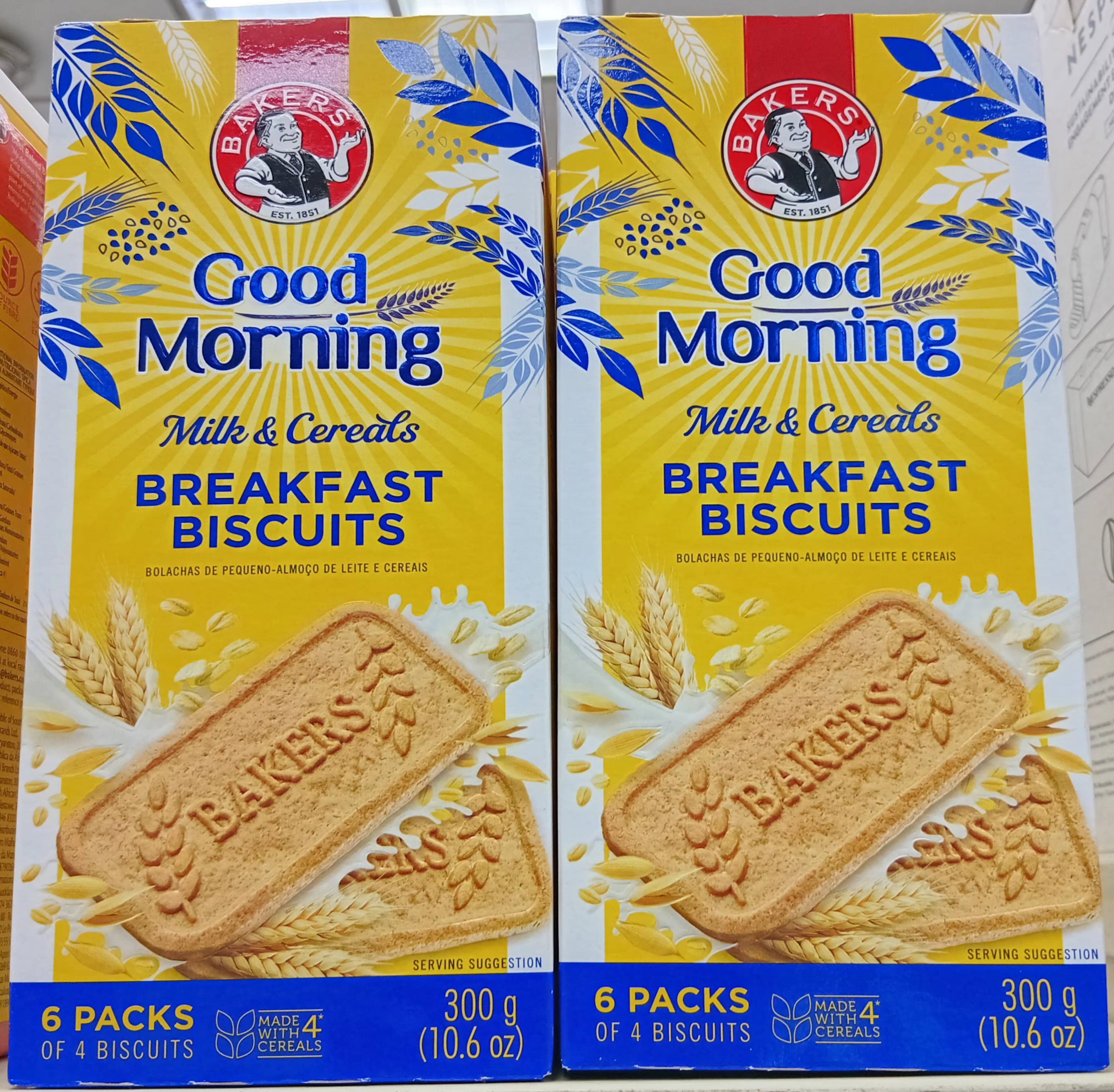 Bakers Bisc Good Morn. Milk/Cereals 300gr
