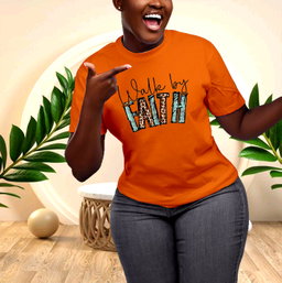 Walk Boldly, Walk by Faith: Faith-Inspired T-Shirt for Confident Women